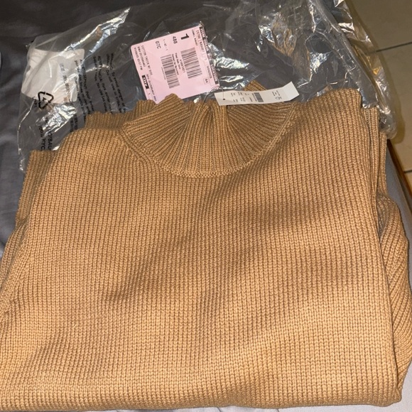 J. Crew cotton Turtleneck Sweater, beige, size S - Picture 8 of 8